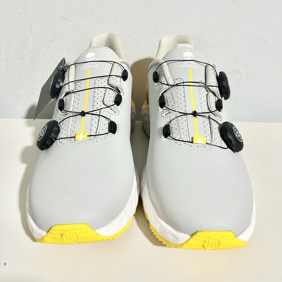 G/Fore G4 G/Drive Men’s Size 9.5 Nimbus Grey Yellow White Spikeless Golf Shoes main image 5